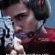 MPOW gaming headset Air 2.4GHz, wireless & wired, mic, μαύρο-κόκκινο