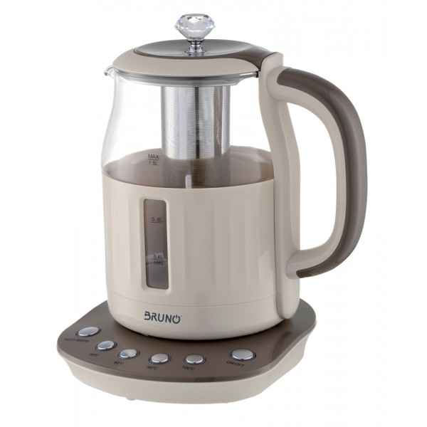 BRUNO ηλεκτρικός βραστήρας BRN-0053, με φίλτρο για τσάι, 2200w, 1.5t - Μικροσυσκευές Κουζίνας