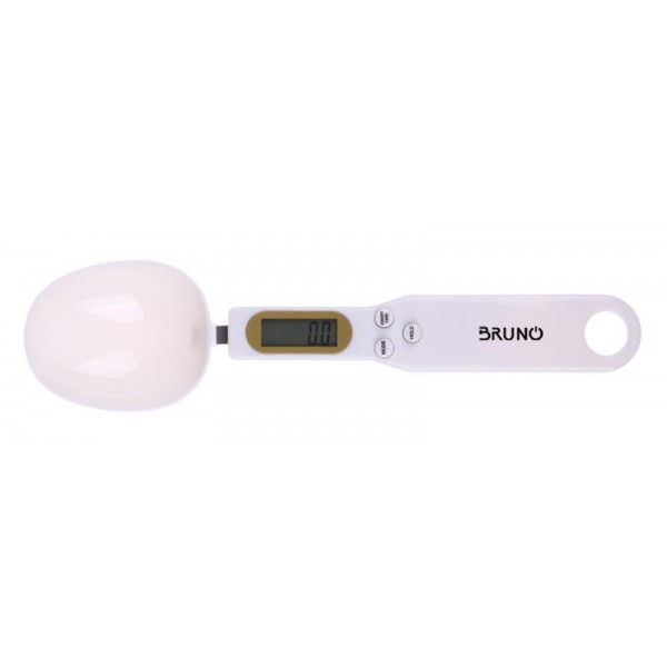 BRUNO ψηφιακή ζυγαριά-κουτάλι κουζίνας BRN-0074, έως 500g, λευκή - BRUNO