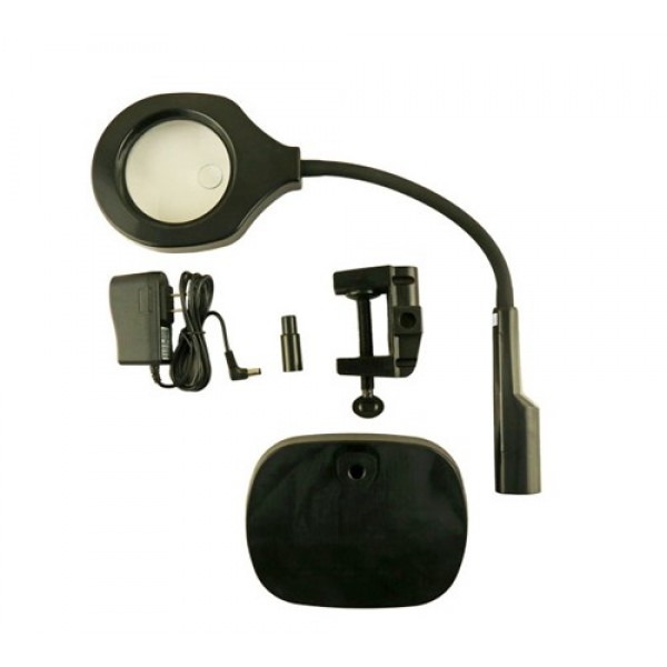 BEST Μεγεθυντικός Φακός BST-9145T, με λάμπα LED, ρυθμιζόμενος, Μαύρος