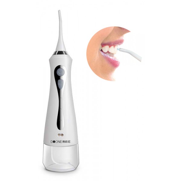 DIONE συσκευή καθαρισμού δοντιών C9, με 3 επίπεδα πίεσης, 230ml, λευκή