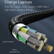 BASEUS καλώδιο Type-C σε Type-C & DC CA1T2-B0G, 100W, 5A, 2m, γκρι