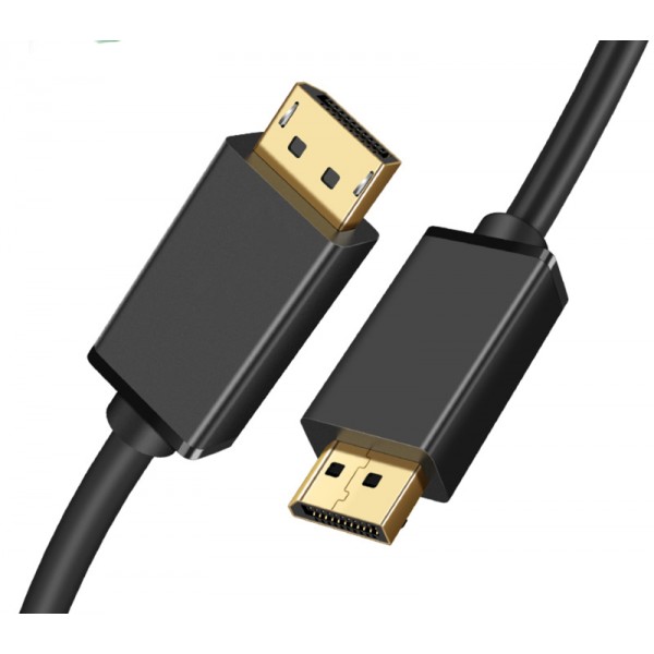POWERTECH καλώδιο DisplayPort 1.4 CAB-DP042, 4K/60Hz, 5m, μαύρο - Εικόνα