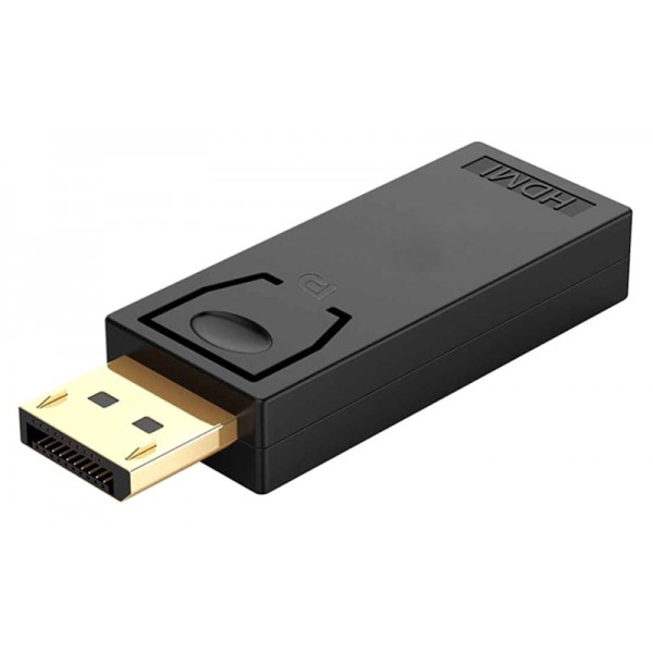 POWERTECH αντάπτορας DisplayPort σε HDMI CAB-DP065, Passive, 4K, μαύρος - Εικόνα