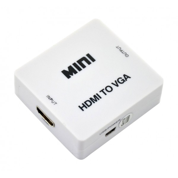 POWERTECH HD Video Converter HDMI σε VGA & 3.5mm Audio CAB-H073, Full HD - Εικόνα