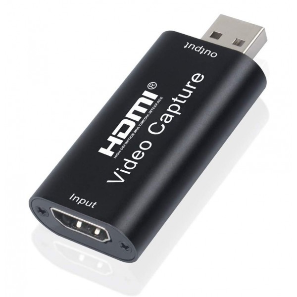 POWERTECH converter καταγραφής video CAB-H147, HDMI σε USB, μαύρος - Εικόνα