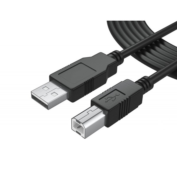 POWERTECH Καλώδιο USB 2.0 σε USB Type B CAB-U016, 1.5m, μαύρο - Powertech