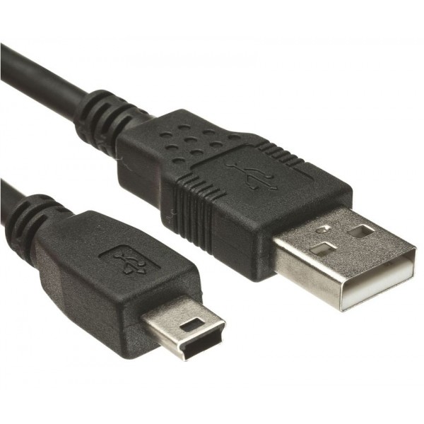 POWERTECH Καλώδιο USB 2.0 σε USB Mini CAB-U025, copper, 1.5m, μαύρο - USB