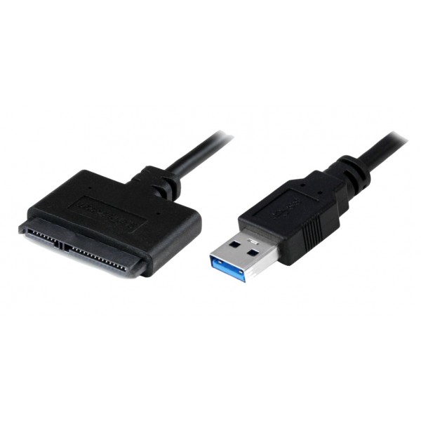 POWERTECH καλώδιο USB 3.0 σε SATA CAB-U032, copper, 0.20m, μαύρο - Θήκες & Trays Σκληρών Δίσκων