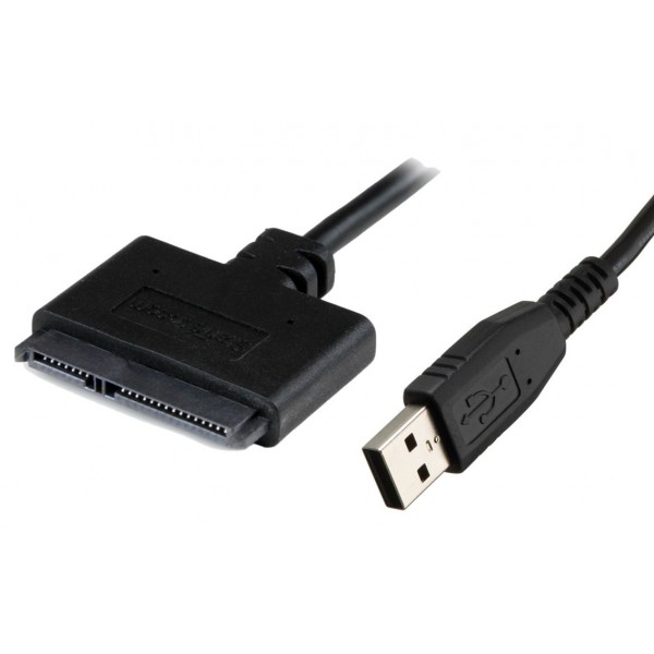POWERTECH καλώδιο USB σε SATA CAB-U033, copper, 0.20m, μαύρο - Θήκες & Trays Σκληρών Δίσκων