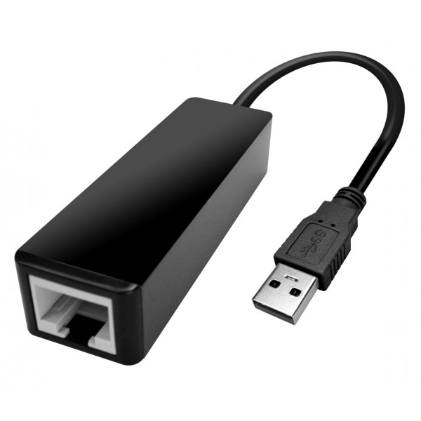POWERTECH Converter USB 3.0 σε Gigabit Ethernet CAB-U035, 0.2m, μαύρο - Δικτυακά
