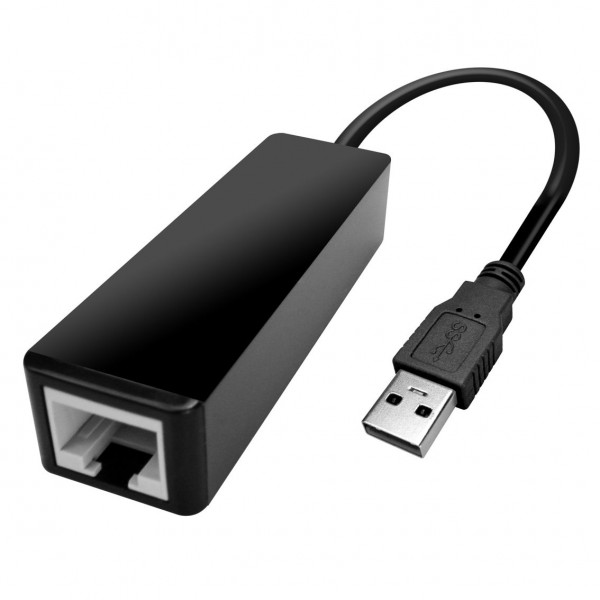 POWERTECH Converter USB 2.0 σε Ethernet CAB-U038, 0.2m, μαύρο - Δικτυακά