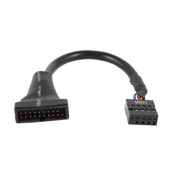 POWERTECH καλώδιο USB 2.0 9pin σε USB 3.0 20pin CAB-U046, 0.20m - Εσωτερικά PC