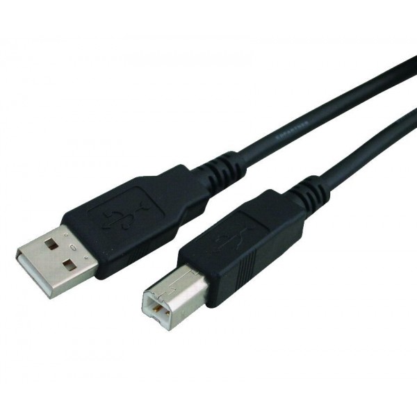 POWERTECH καλώδιο USB σε USB Type Β CAB-U050, copper, 3m, μαύρο - USB