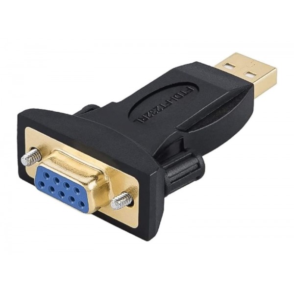 POWERTECH αντάπτορας USB 2.0 σε RS232 CAB-U152, PL2303TA, μαύρος - USB