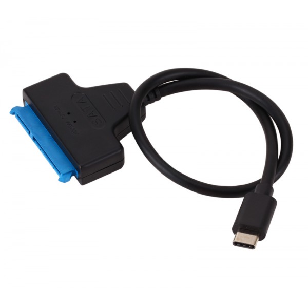 POWERTECH καλώδιο USB-C σε SATA CAB-UC060, 6Gbps, 2.5" HDD/SSD, μαύρο - Συνοδευτικά PC