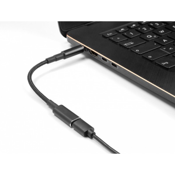 POWERTECH καλώδιο τροφοδοσίας CAB-UC067, USB-C σε IBM 7.9x5.5mm, μαύρο - Φορτιστές Laptop