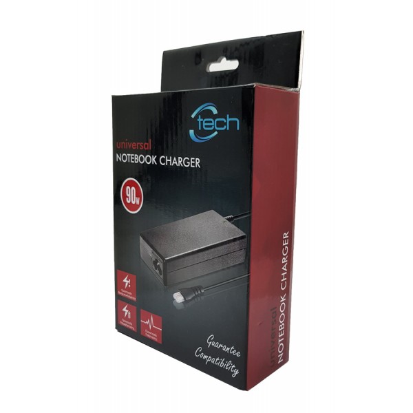 CTECH Notebook Charger CP-0001, Universal, 90W, χωρίς βύσματα - Σύγκριση Προϊόντων