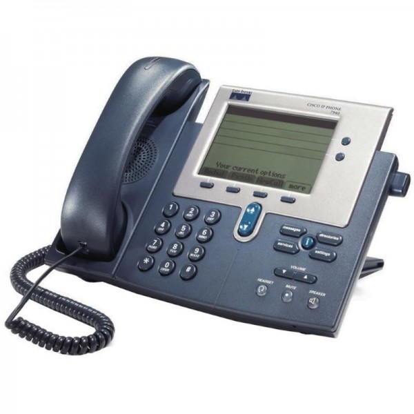 CISCO used IP Phone CP-7940G, Dark Gray - Used Τηλεφωνία