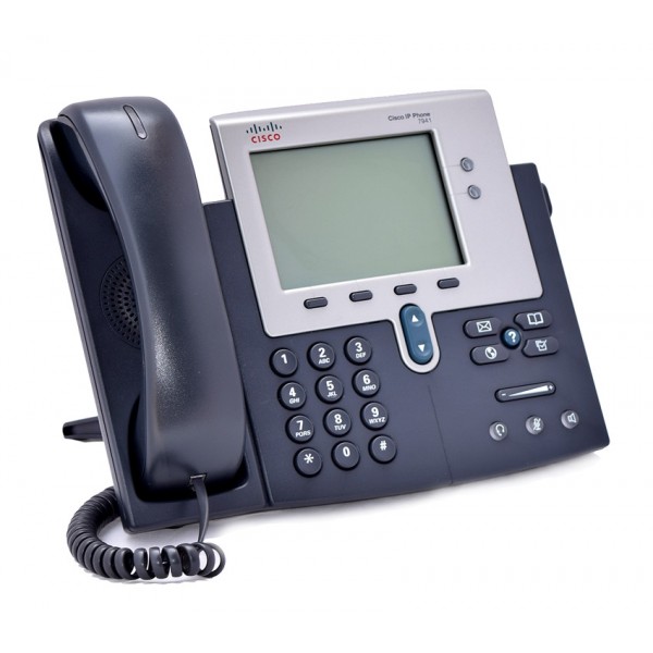 CISCO used Unified IP Phone 7941G, PoE, Dark Gray - Used Τηλεφωνία