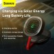 BASEUS LED φωτιστικό CRYDD02-01, ηλιακό, 500mAh, μαύρο