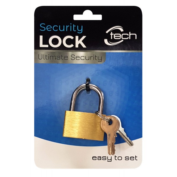 CTECH λουκέτο ασφαλείας με κλειδί CTL-0009, 25mm, μεταλλικό - C-TECH