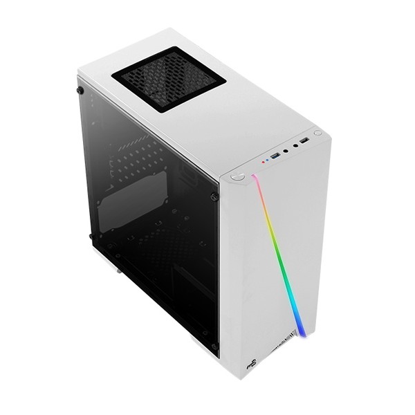 AEROCOOL PC case mini tower CYLON-MINI, 186x381.5x373mm, 1x fan, λευκό