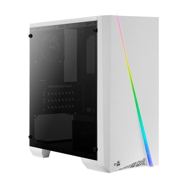 AEROCOOL PC case mini tower CYLON-MINI, 186x381.5x373mm, 1x fan, λευκό