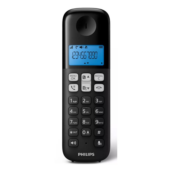 PHILIPS ασύρματο τηλέφωνο D1611B/34, με ελληνικό μενού, μαύρο - Σύγκριση Προϊόντων
