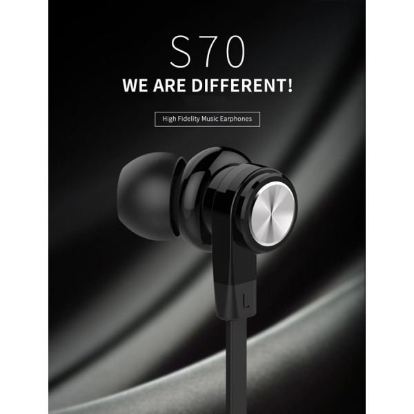 CELEBRAT earphones με μικρόφωνο D9, 10mm, 3.5mm, 1.2m, μαύρα - Ακουστικά - Bluetooth
