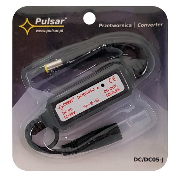 PULSAR μετατροπέας μείωσης τάσης DC/DC05-J, 12-30VDC, βύσμα DC 2.1/5.5 - PULSAR