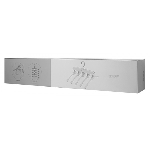ECOCO κρεμάστρα ντουλάπας 5 θέσεων E1904, 31x41x21cm, λευκή