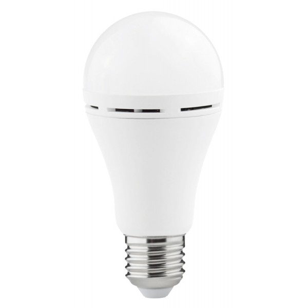 POWERTECH LED λάμπα με επαναφορτιζόμενη μπαταρία E27-017, 9W, 6500K, E27