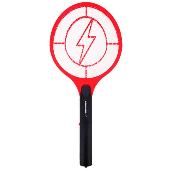ESPERANZA Ηλεκτρική μυγοσκοτώστρα ρακέτα  EHQ004, 3W, 1200V, κόκκινο