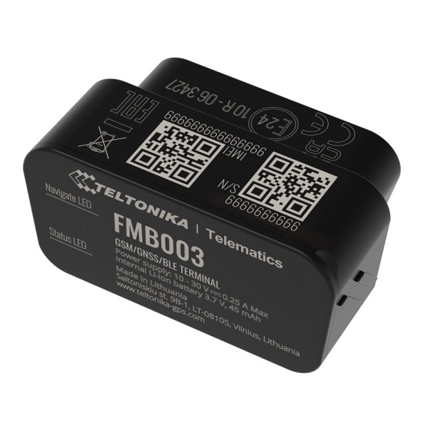 TELTONIKA GPS Tracker αυτοκινήτου FMB00377NJ01, GSM/GPRS/GNSS, Bluetooth - GPS