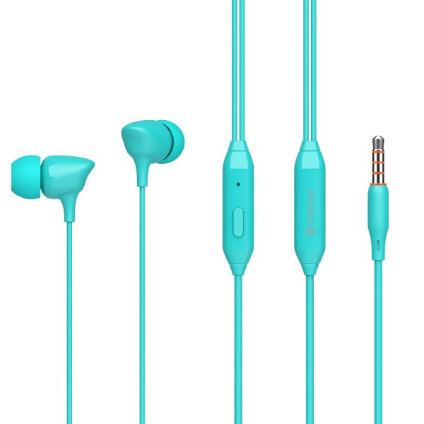 CELEBRAT earphones με μικρόφωνο G7, 3.5mm, 1.2m, μπλε - Ακουστικά - Bluetooth