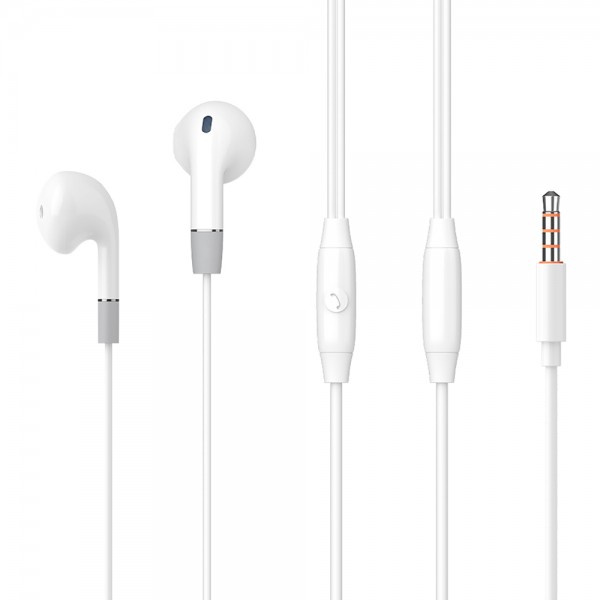 CELEBRAT earphones με μικρόφωνο G8, 3.5mm, 1.2m, λευκά - Ακουστικά - Bluetooth
