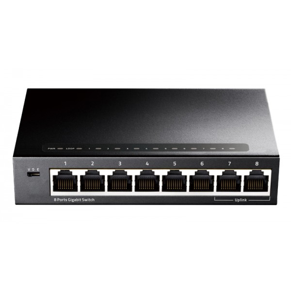 CUDY desktop switch GS108, 8-port Gigabit, 10/100/1000Mbps - CUDY