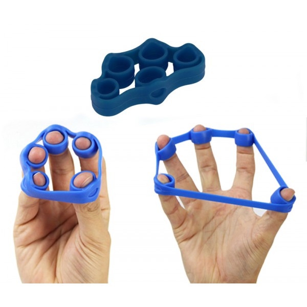 Λάστιχο έκτασης δακτύλων GYM-0023, 7.5 x 5mm, 5kg, μπλε - UNBRANDED