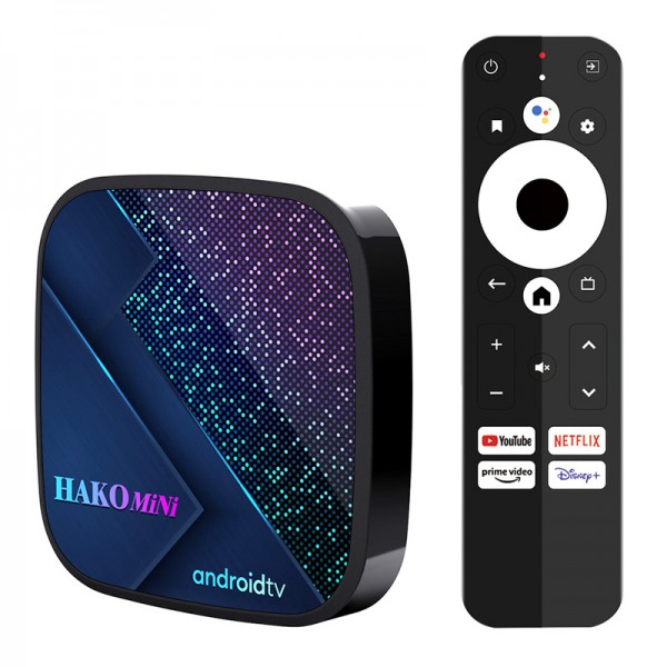 HAKO TV Box Mini, Google/Netflix certificate, 4/32GB 4K WiFi, Android 11 - HAKO