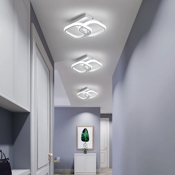 POWERTECH LED φωτιστικό οροφής HLL-0080, 20W, 4000K, 24x20cm, λευκό - Φωτιστικά