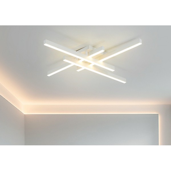 POWERTECH LED φωτιστικό οροφής HLL-0110, 50W, 4500K, 9x60x60cm, λευκό - Φωτιστικά