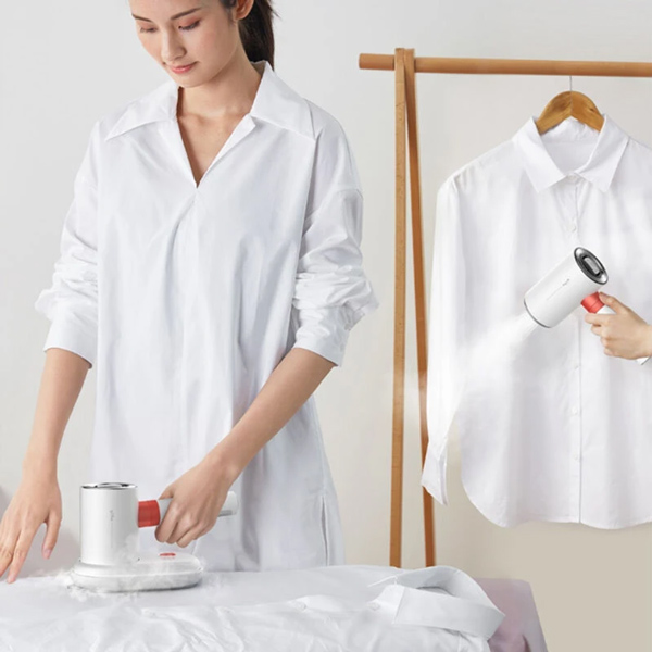 DEERMA ατμοκαθαριστής ρούχων χειρός HS200, 1000W, 110ml, λευκός - Οικιακές Συσκευές
