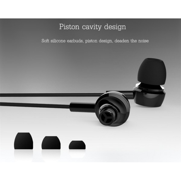 USAMS earphones με μικρόφωνο EP-12, 10mm, 3.5mm, 1.2m, μαύρα - Ακουστικά - Bluetooth