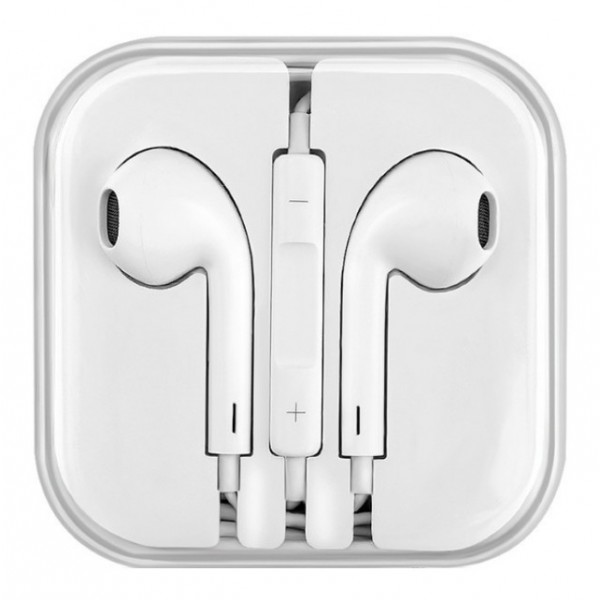 USAMS earphones με μικρόφωνο EP-22, 3.5mm, 14mm, 1.2m, λευκά - Ακουστικά - Bluetooth