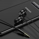 USAMS earphones με μικρόφωνο EP-36, 10mm, 3.5mm, 1.2m, μαύρα