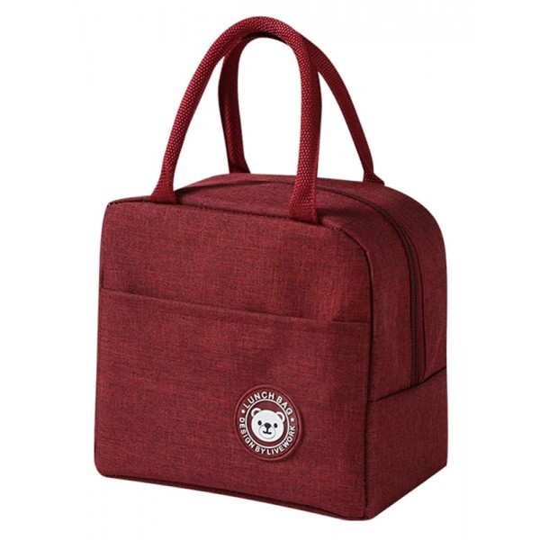 Ισοθερμική τσάντα HUH-0012, 7L, αδιάβροχη, 23x13x21cm, κόκκινη - UNBRANDED