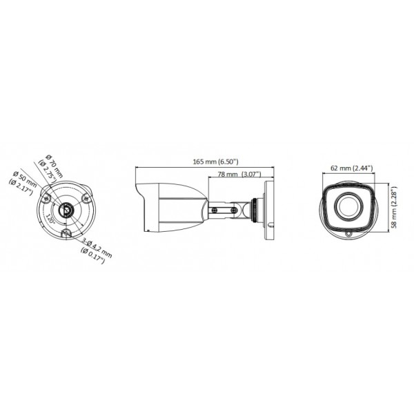 HIKVISION HIWATCH υβριδική κάμερα HWT-B150-M, 2.8mm, 5MP, IP66, IR 20m - Σύγκριση Προϊόντων