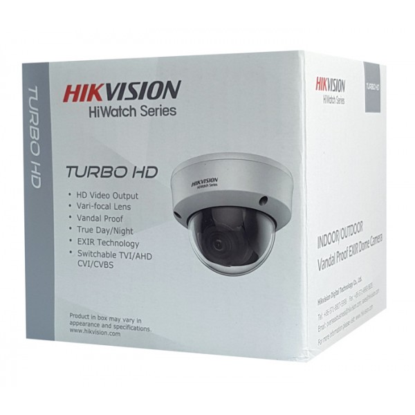 HIKVISION HIWATCH υβριδική κάμερα HWT-D340-VF, 2.8-12mm, 4MP, IP66, IK10