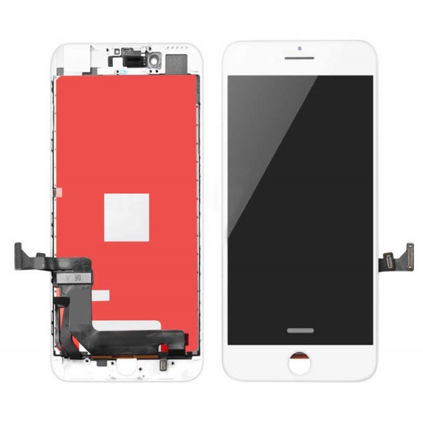 TW INCELL LCD ILCD-007 για iPhone 7, camera-sensor ring, earmesh, λευκή - TW INCELL